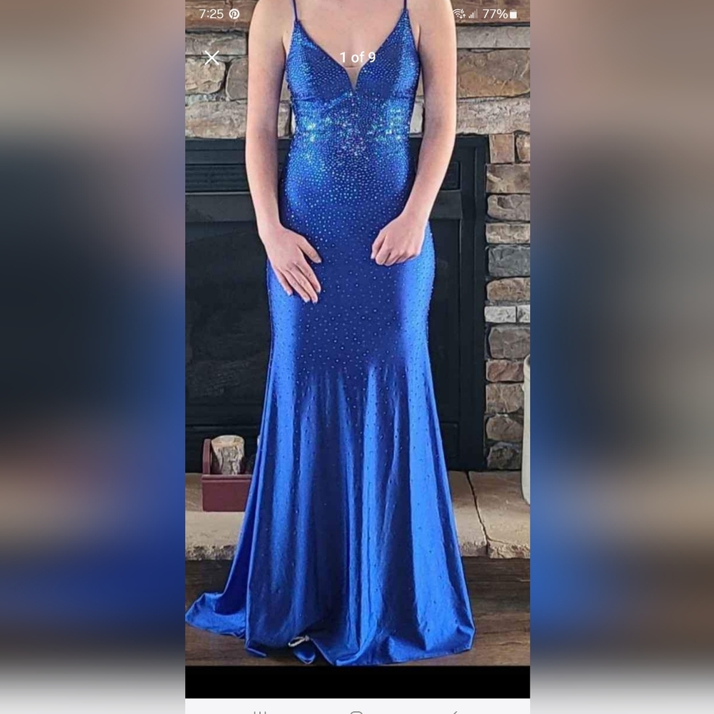 Lowest Price !SALE ⚡️Royal Blue Beaded Dress sz 4
